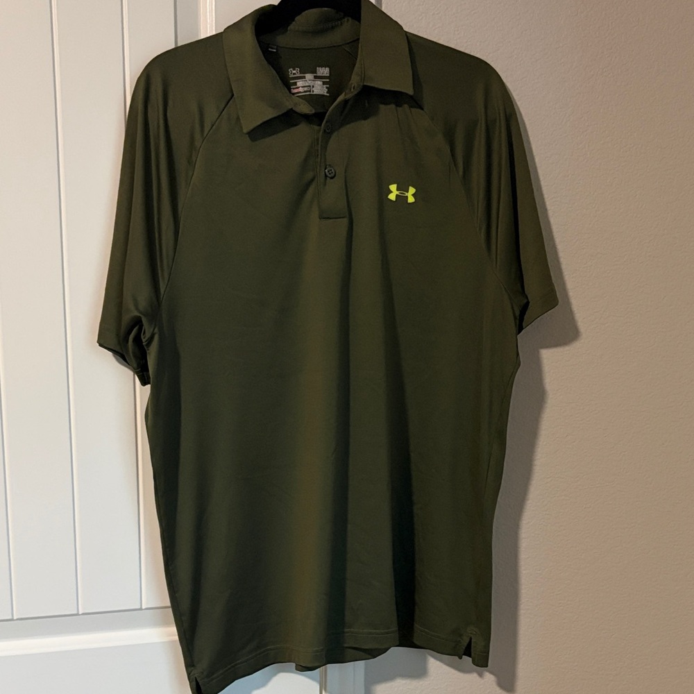 Under Armour Men's Olive Polo Shirt